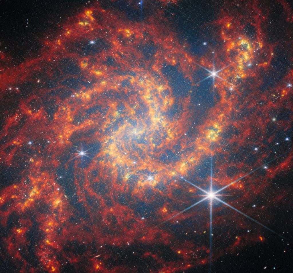 Webb visits a star-forming spiral